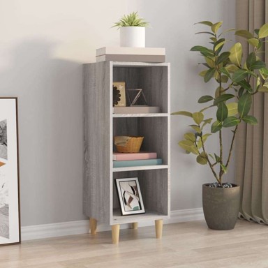 Komoda 34,5 x 32,5 x 90 cm, konstruirano drvo, sivi hrast sonoma