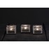 STAR TRADING Set od 3 vanjske solarne svijeće Candle Icecube, visina 5,5 cm