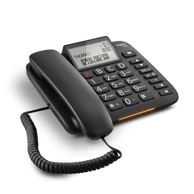 GIGASET Analogni telefon DL380, crni