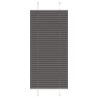 Roleta plisirana, 55x100 cm, širina tkanine 54,4 cm, crna