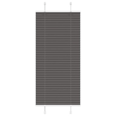 Roleta plisirana, 55x100 cm, širina tkanine 54,4 cm, crna