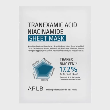 APLB Tkaninska maska za lice Tranexamic Acid Niacinamide Sheet Mask 25 ml