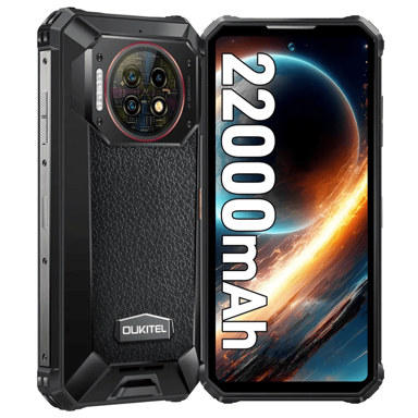 OUKITEL WP19 Pro, 8/256GB, 22000 mAh, crni