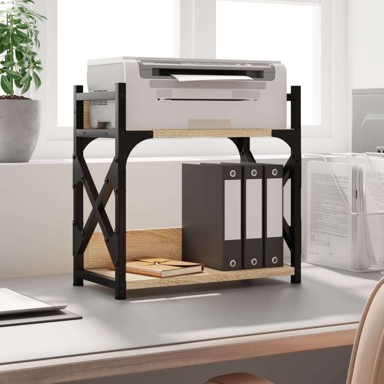 Stalak za pisač na 2 razine, 40x20x40 cm, sonoma hrast