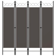 Sobna pregrada s 4 panela antracit 160 x 180 cm