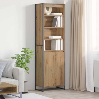 Visok ormar za dnevni boravak, 2 komada, Umjetnička hrastovina 60 x 36 x 300 cm