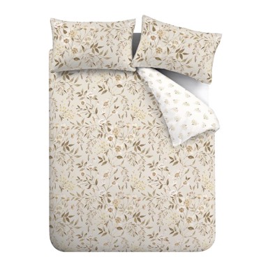 CATHERINE LANSFIELD Posteljina Isadora Floral za krevet za jednu osobu 135x200 cm Bijela/bež