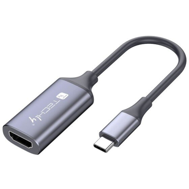 TECHLY Video adapter I-USB-VIDEO-C4K, HDMI Tip A na USB Tip-C, srebrna