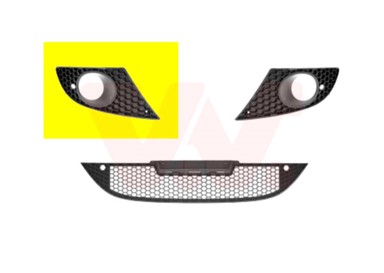 VAN WEZEL Maska branika Seat Leon 05-12, prednja desna, -09, sa maglenkom