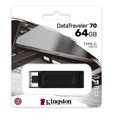 KINGSTON USB memorija DataTraveler 70, 64 GB, USB-C 3.2 Gen 1