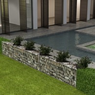 Gabionska košara od pocinčanog čelika 300 x 30 x 50 cm