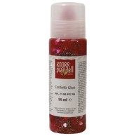 KNORR PRANDELL Glitter konfeti ljepilo 50 ml srca crveno 21-8099206
