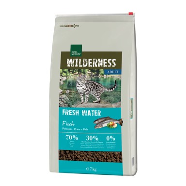 REAL NATURE Suha hrana za mačke Cat Wilderness Adult, riba, 7 kg