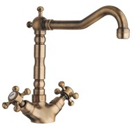 SAPHO Slavina Antea kuhinjska s retro izljevom, brončana