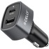 CELLY Auto punjač, 1x USB-C PD + 1x USB-A, 65 W