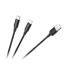 CABLETECH USB kabel 2 u 1 USB-A na USB-C i Lightning 1 m