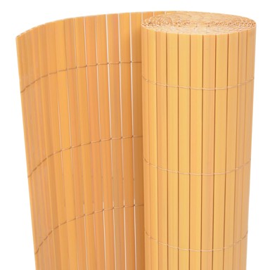 Dvostrana vrtna ograda PVC 90x500 cm žuta