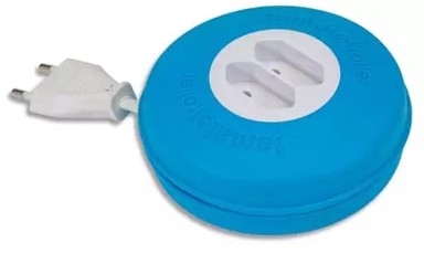 FAMATEL Kabel naponski, 2 euro utičnice, dužina 3m, roller