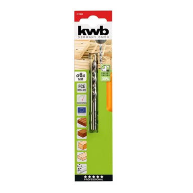 KWB Svrdlo za drvo, 6 mm, HSS