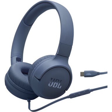 JBL Slušalice Tune 520, naglavne, USB-C, plave