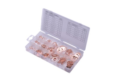 SW-STAHL Set bakrenih podloški 1-1,5-2 mm 150 dijelni, S8052