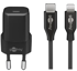 GOOBAY Set za punjenje Apple Lightning / USB-C PD Nano, 20W, punjač, kabel 1m, PD, crna