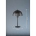 FISCHER & HONSEL Crna stolna lampa s metalnim sjenilom (visina 33,5 cm) Kia 