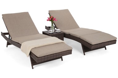 Set ležaljki Bora Bora, smeđi