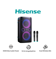 HISENSE Bluetooth zvučnik Party Storm 1, 300W, 15h baterija, bežično punjenje