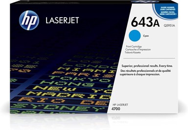 HP Toner za printer 643A Q5951A, cyan