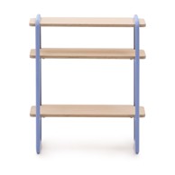 KAVE HOME Svijetlo plava/u prirodnoj boji viseća dječja biblioteka u dekoru jasena 60x70x28 cm Tinn