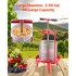 VEVOR Preša za voćno vino, 14 L, 405 x 620 mm, crvena