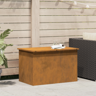 Vanjska kutija za spremanje s pohranom, 80 x 50.5 x 50 cm, smeđa