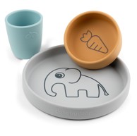 DONE BY DEER Silikonski set za jelo, Elphee