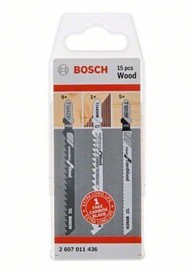 BOSCH Professional Wood komplet listova za ubodnu pilu, 15-dijelni