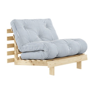 KARUP DESIGN Bijela/svijetloplava fotelja Roots, 90x105x85 cm