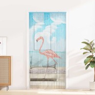Zavjesa za vrata protiv insekata, 100 x 200 cm, flamingo