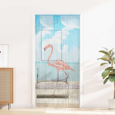 Zavjesa za vrata protiv insekata, 100 x 200 cm, flamingo