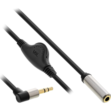 INLINE Audio kabel 99253C 0,25 m 3.5 mm, crni