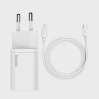 BASEUS Kućni punjač Super Si TZCCSUP-B02 , 20 W, USB-C, bijeli