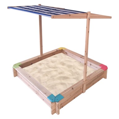 Pješčanik drveni s krovićem