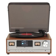 DENVER Retro stereo sustav s gramofonom MRD-52, svijetlo drvo