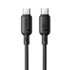 BASEUS Kabel Silky Series USB-C – USB-C, 1 m, 100 W, crna