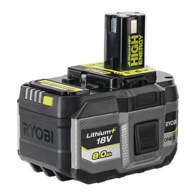 RYOBI ONE+ High Energy Li-Ion baterija, 18 V, 8,0 Ah