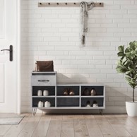 Ormarić za cipele boja betona 102x36x60 cm konstruirano drvo