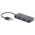 GEMBIRD USB hub UHB-U2P4-04 interface hub USB 2.0 480 Mbit/s, crni