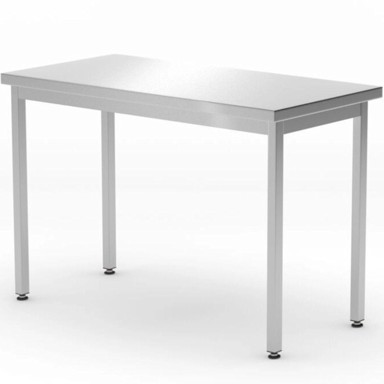 HENDI Radni stol, Budget Line, centralni, čelični, 800 x 600 x 850 mm