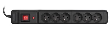ACTIVEJET Produžni kabel COMBO 6GN, 6 utičnica, 10 m, crni