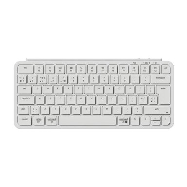 KEYCHRON Tipkovnica B1 Pro Ultra-Slim, membranska, UK Layout, bežična, bijela 
