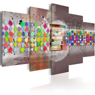 Slika abstract (polka dots) 200x100